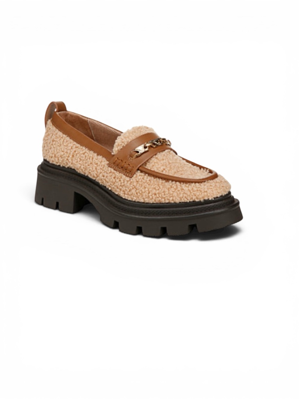 Circus NY by Sam Edelman Pierre Cozy Lug Sole Loafers NWT 7.5 Platform Shearling